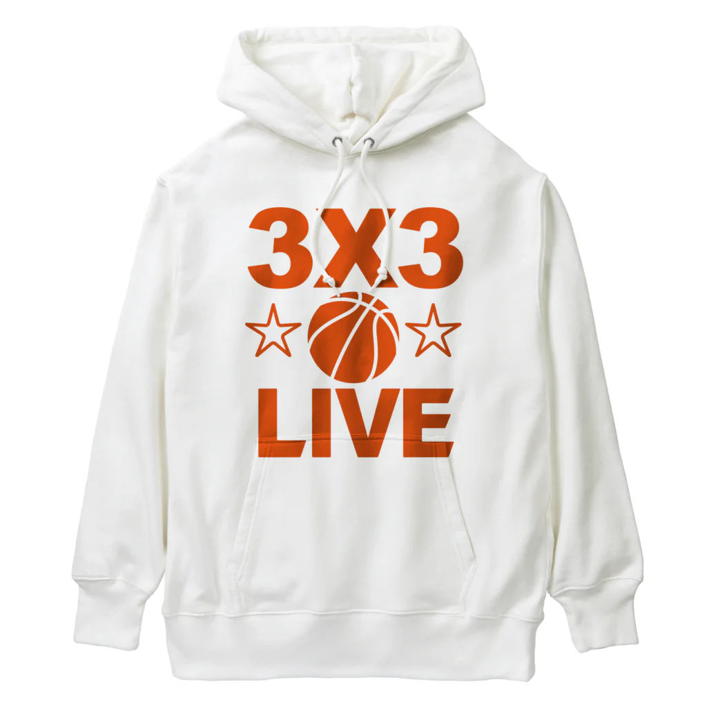 sports_tower スポーツタワーの3x3・オレンジ・スリーエックススリー・3人制バスケ・Tシャツ・アイテム・グッズ・ストリートバスケ・バスケットボール・スピーディーなバスケ・1試合10分間の21点ノックアウト・スポーツ・有望 Heavyweight Hoodie