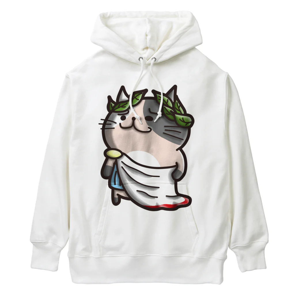 ひよこ男爵とまだむにゃんのにゃえさる (まだむにゃん) Heavyweight Hoodie