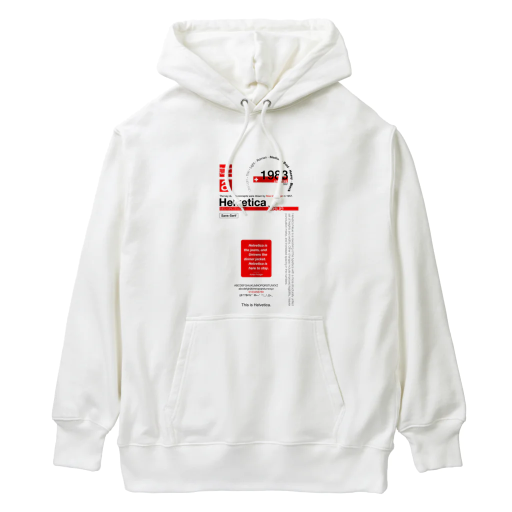 No.30_DesignWorks typographyのHelvetica Neue LT Std - Typography Design Heavyweight Hoodie