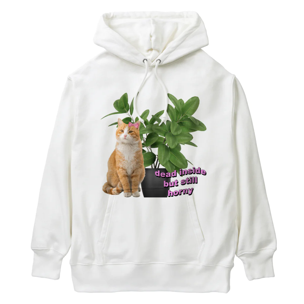 𝙈𝙊𝙈𝙊'𝙨 𝙎𝙝𝙤𝙥の植物とねこ_02 Heavyweight Hoodie