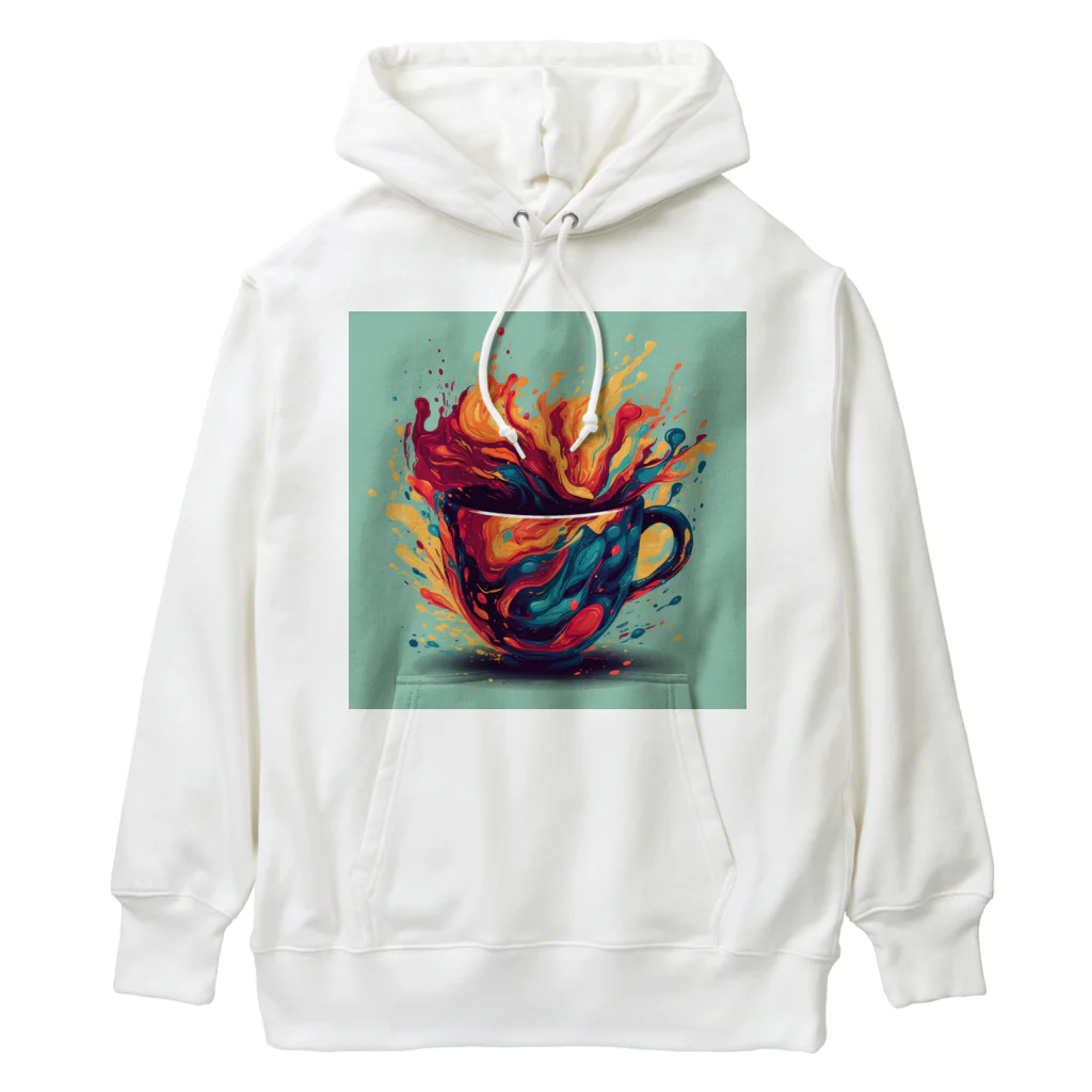 CoffeePixelのクリエイティブな一杯で毎日を彩ろう Heavyweight Hoodie