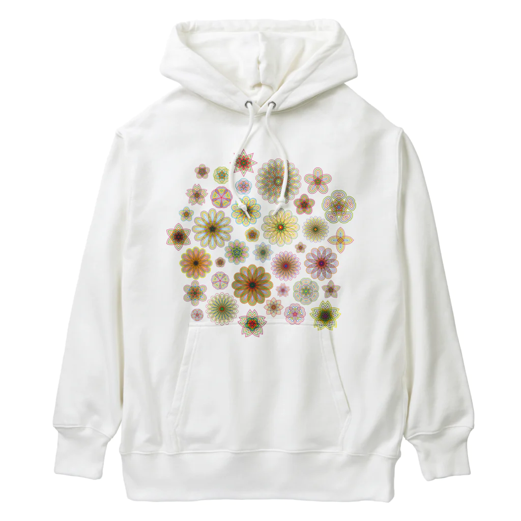 kimchinのやさしい色合いの花柄 Heavyweight Hoodie