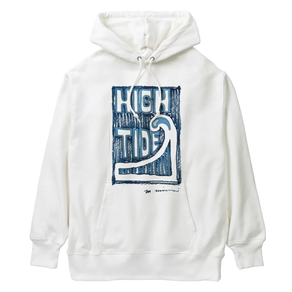 masahiro_minami_artのHIGH TIDE（ブルー） Heavyweight Hoodie