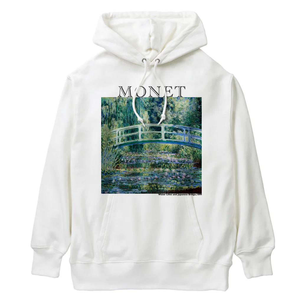 MUGEN ARTのモネ　睡蓮の池と日本の橋　Claude Monet　 ヘビーウェイトパーカー