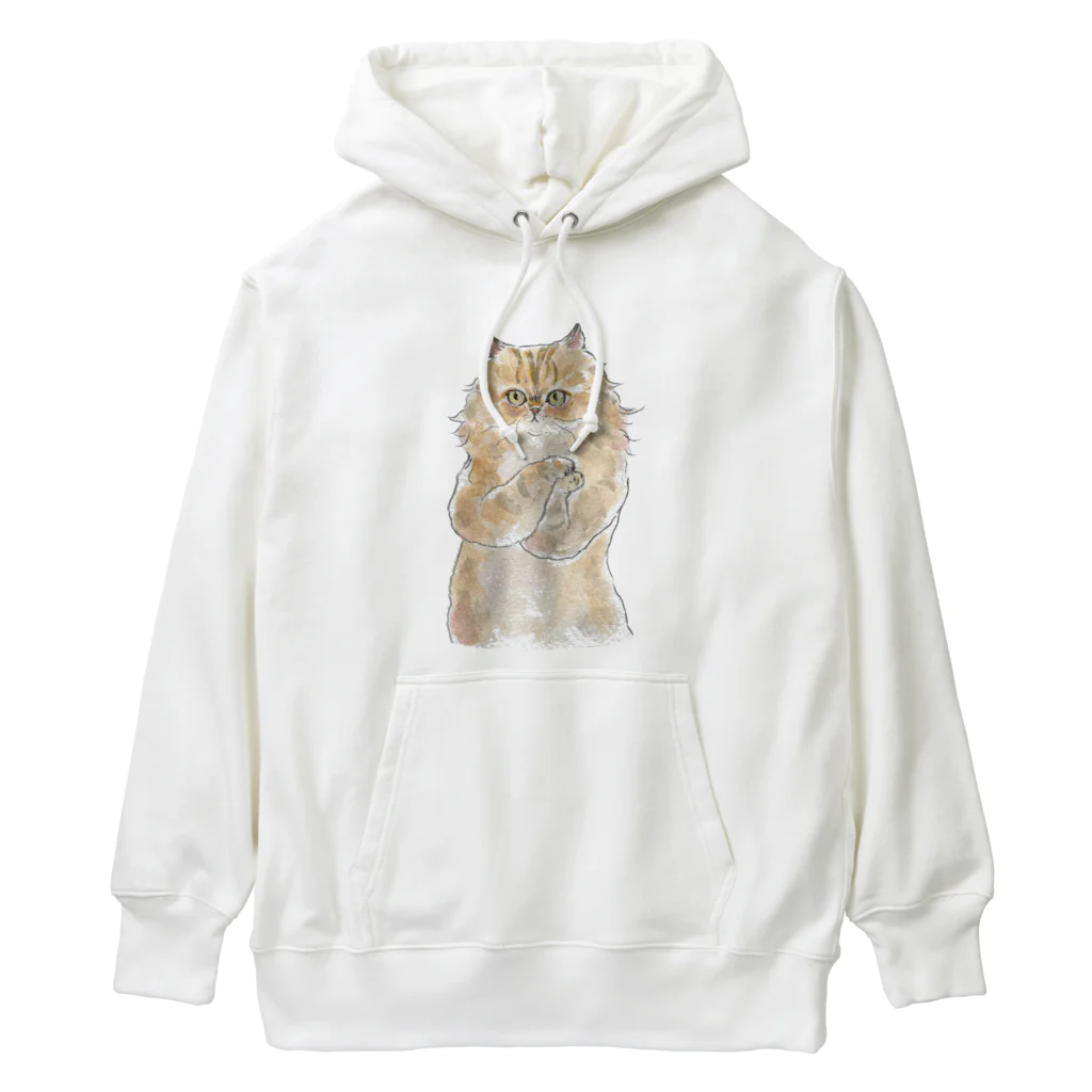 トコロコムギのおねだりにゃんこ Heavyweight Hoodie