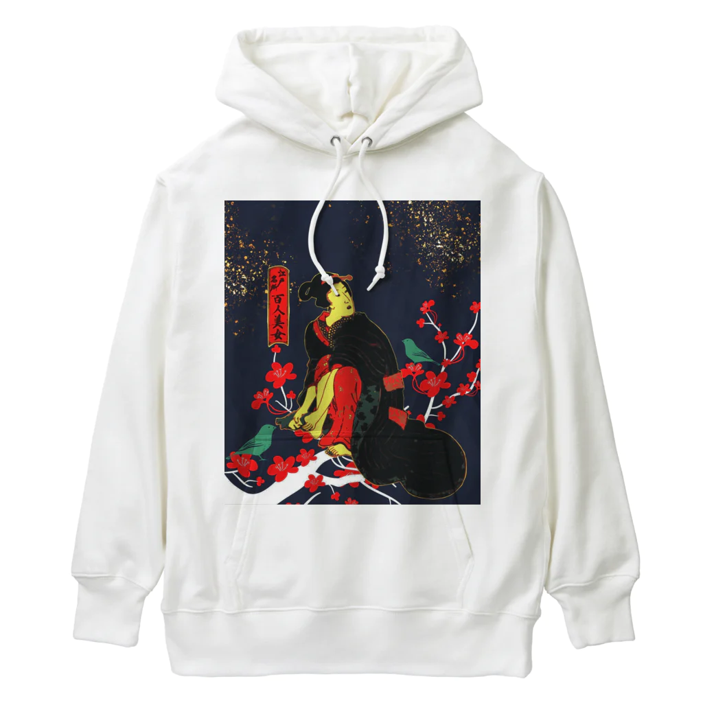 ごった煮商店の江戸名所百人美女 Heavyweight Hoodie