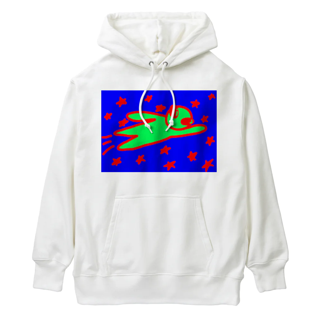 ヒル飼いのこでぶの宇宙人、空を飛ぶ Heavyweight Hoodie