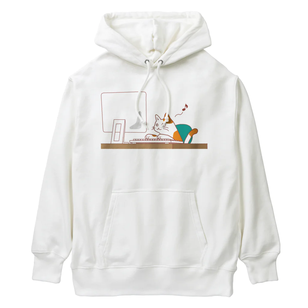 team1botchのネット大好き？ネコ Heavyweight Hoodie