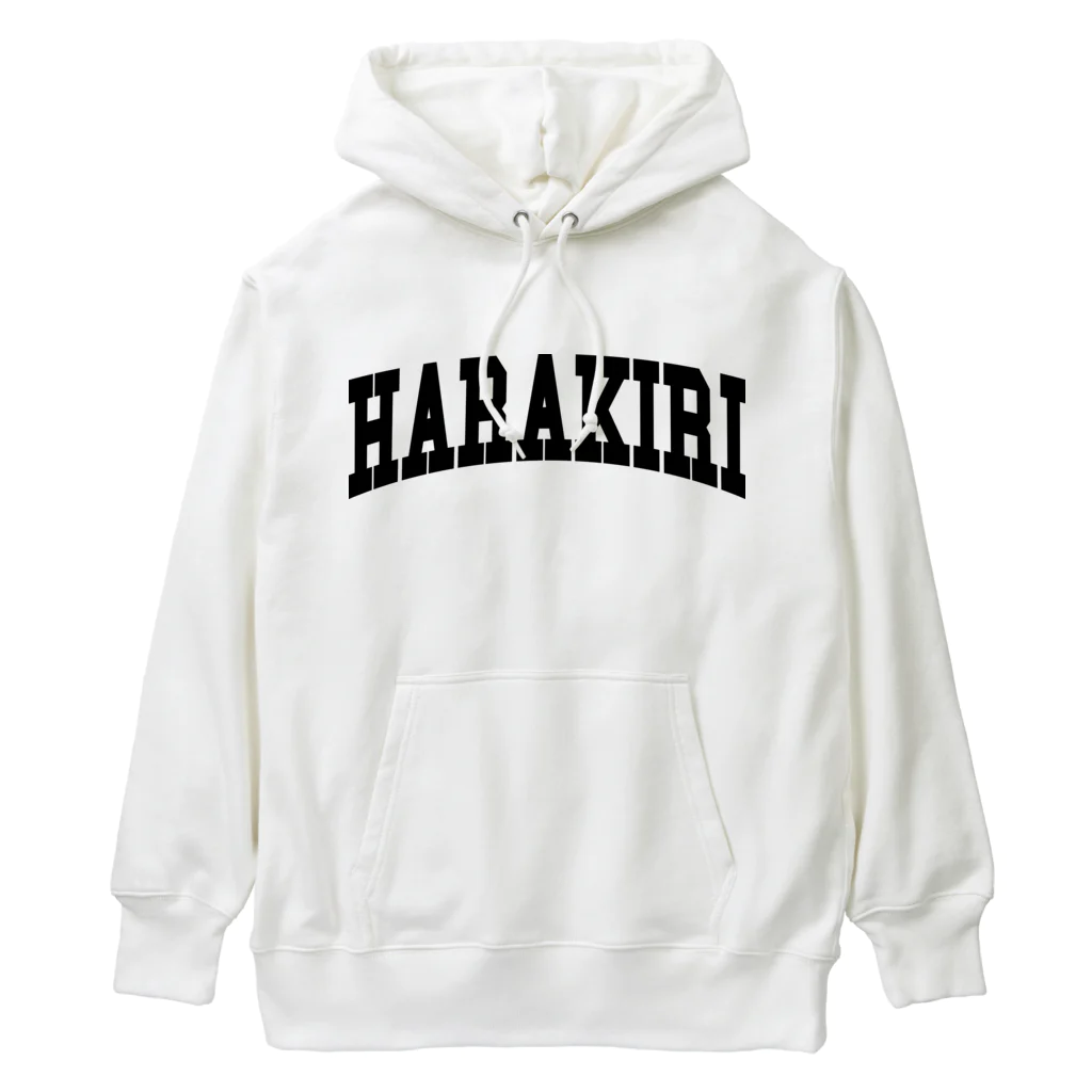 キジトラのハラキリカレッジロゴ Heavyweight Hoodie