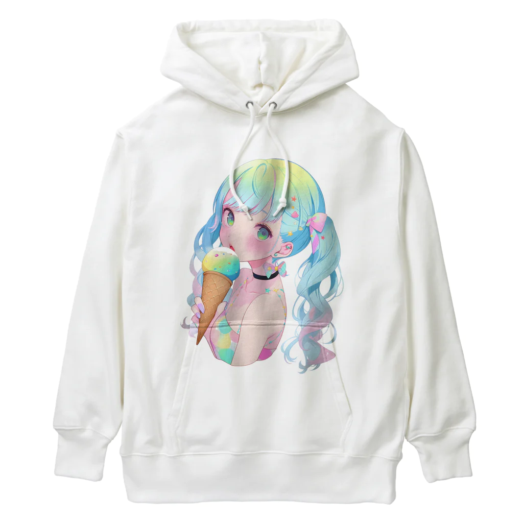 ヤバいTシャツ屋しゃんの暑い夏はアイスだ008 Heavyweight Hoodie