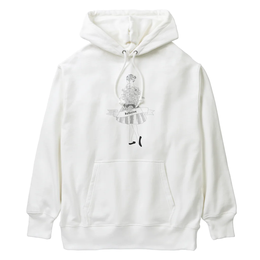 バレエシルエット ballet*pointe_pon*のシンプル バレリーナ Heavyweight Hoodie