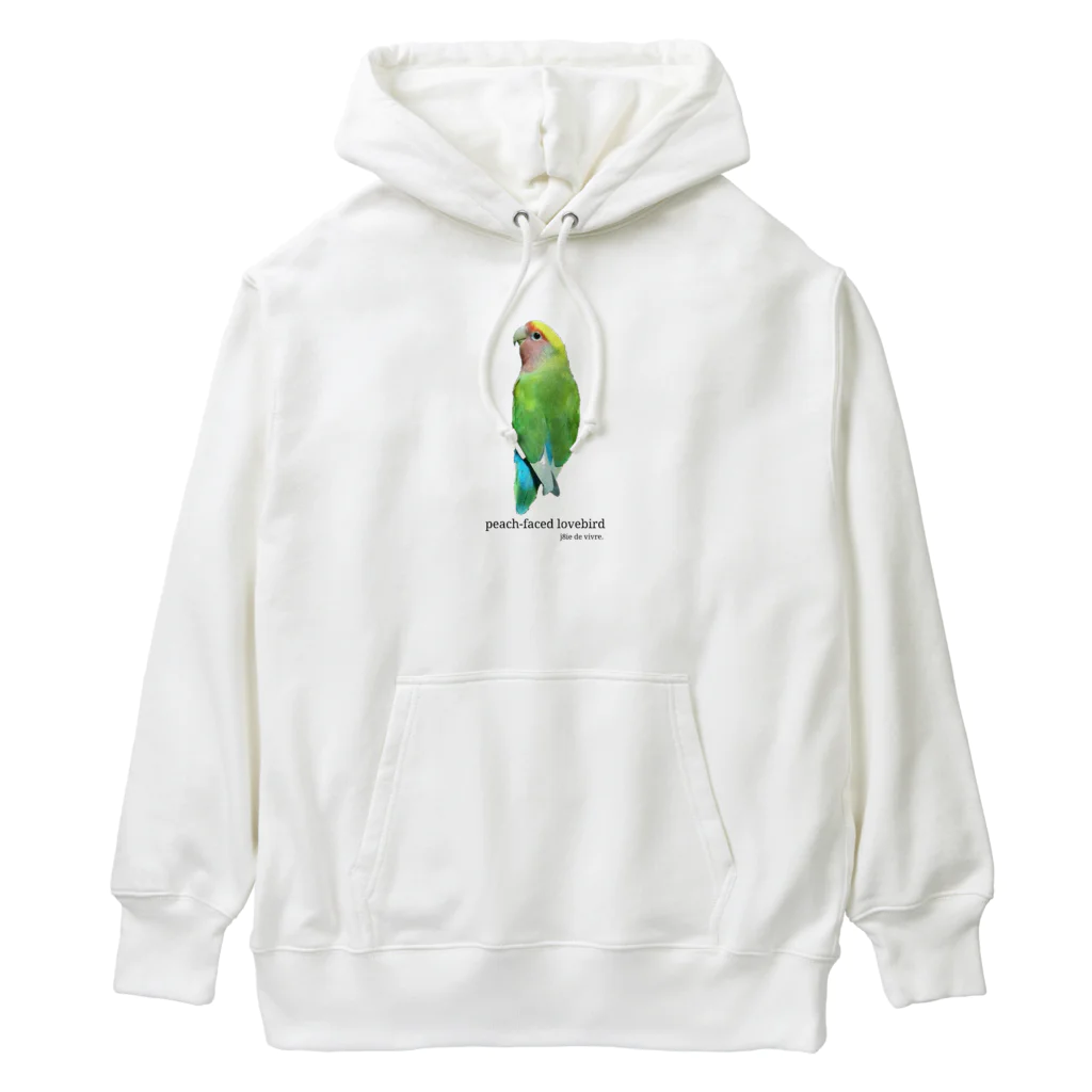 j8ie de vivre♪のコザクラインコ　タイガーチェリー Heavyweight Hoodie