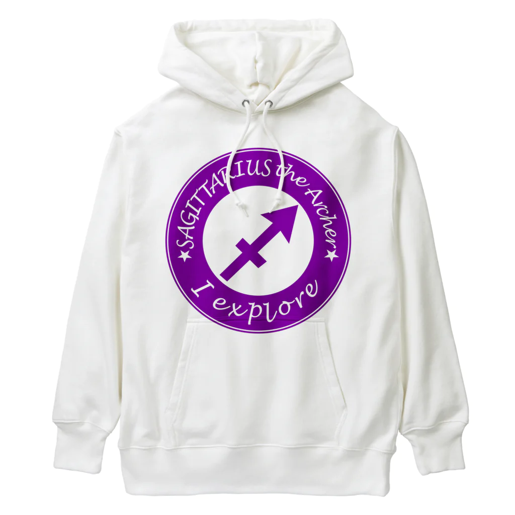 Yuko’ｓ Galleryの12星座キーフレーズ&パワーカラー～いて座～ / 12 zodiac key phrase & power colour - Sagittarius - Heavyweight Hoodie