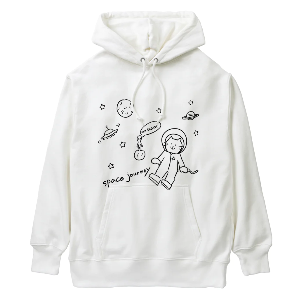 ひよこ工房の宇宙と猫 Heavyweight Hoodie