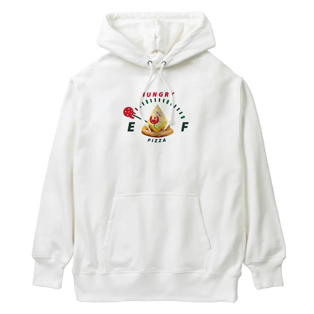 イラスト MONYAAT の腹ペコゲージ　ピザ　A*M Heavyweight Hoodie