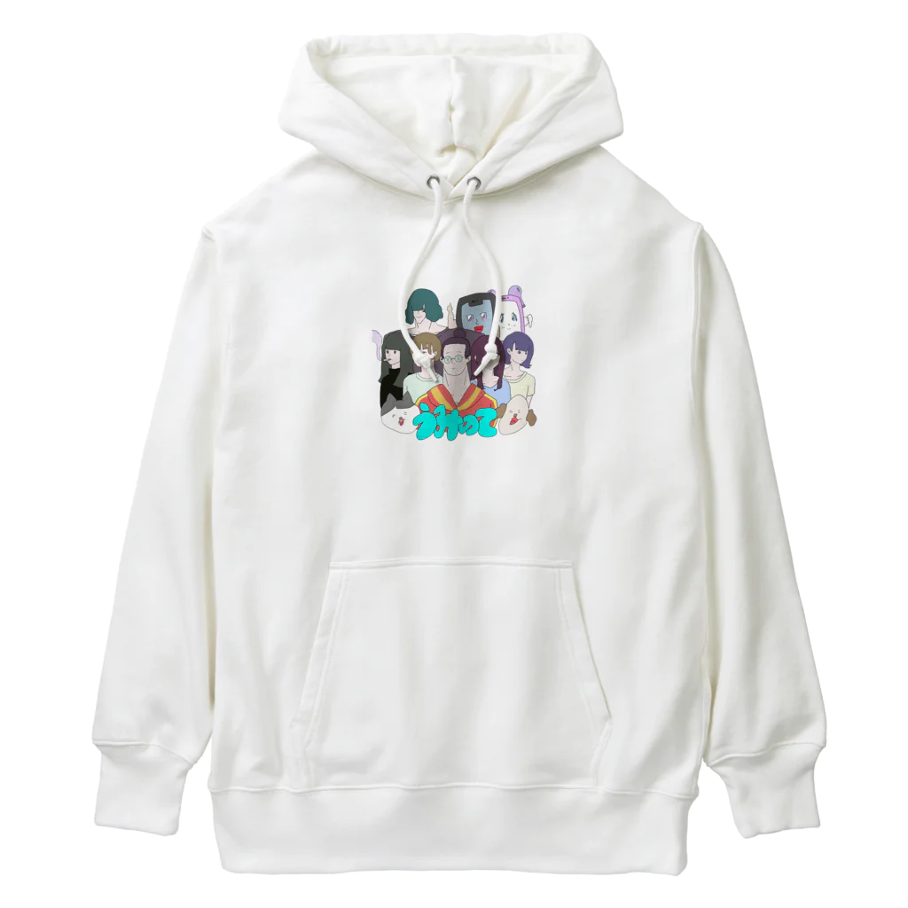 ¥anagawa Recordsのムルアイ画伯のうみのてメンバーイラスト Heavyweight Hoodie