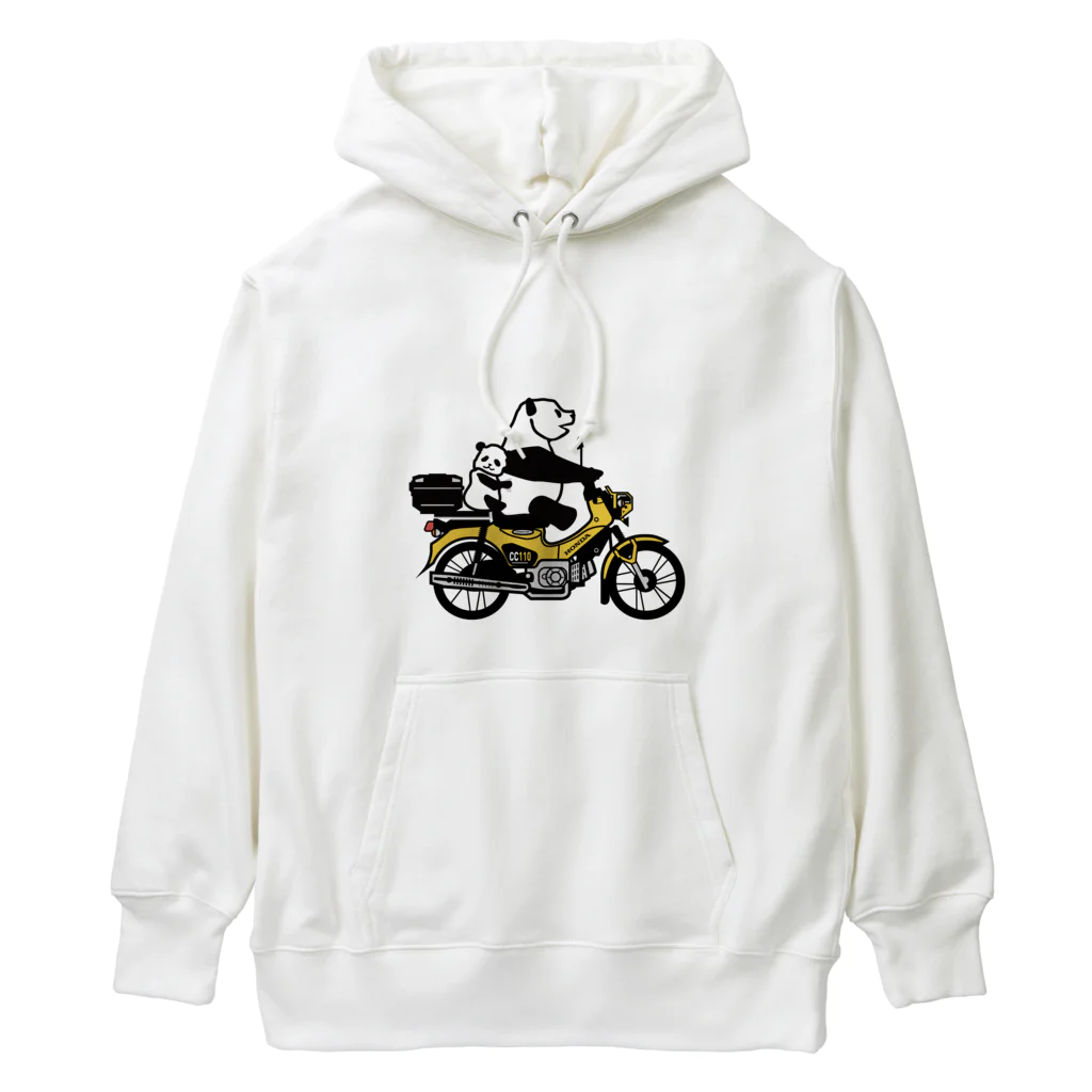 へっぽこデザインのクロスカブ　綺麗な黄色 Heavyweight Hoodie