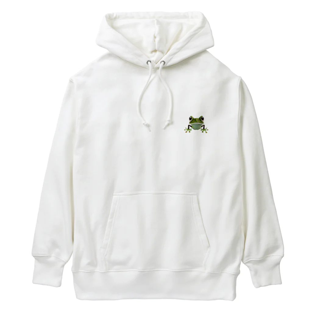 AI-assembleのワンポイントカエル Heavyweight Hoodie