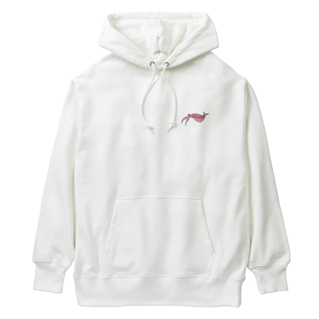 puikkoの古生物　アノマロカリス2（ワンポイント） Heavyweight Hoodie