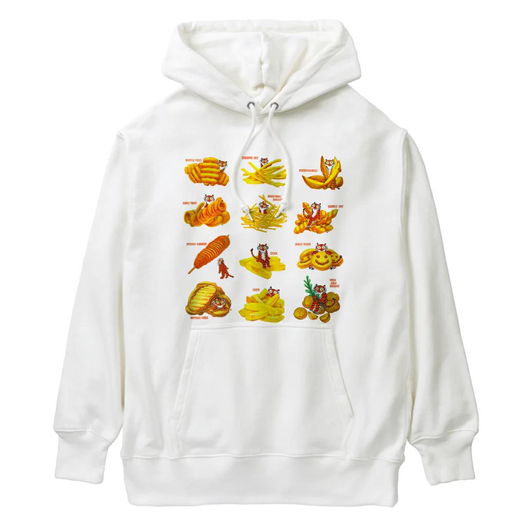 segasworksのフライドポテトたちとトラちゃんたち Heavyweight Hoodie