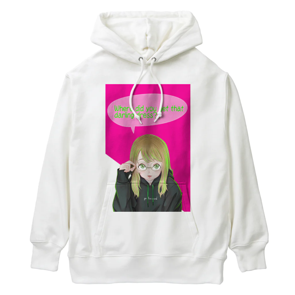 モダンラヂオの【メガネガール】 Heavyweight Hoodie