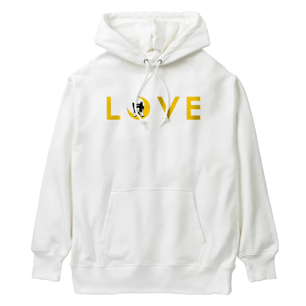 コチ(ボストンテリア)のボストンテリア(月LOVE)[v2.8k] Heavyweight Hoodie