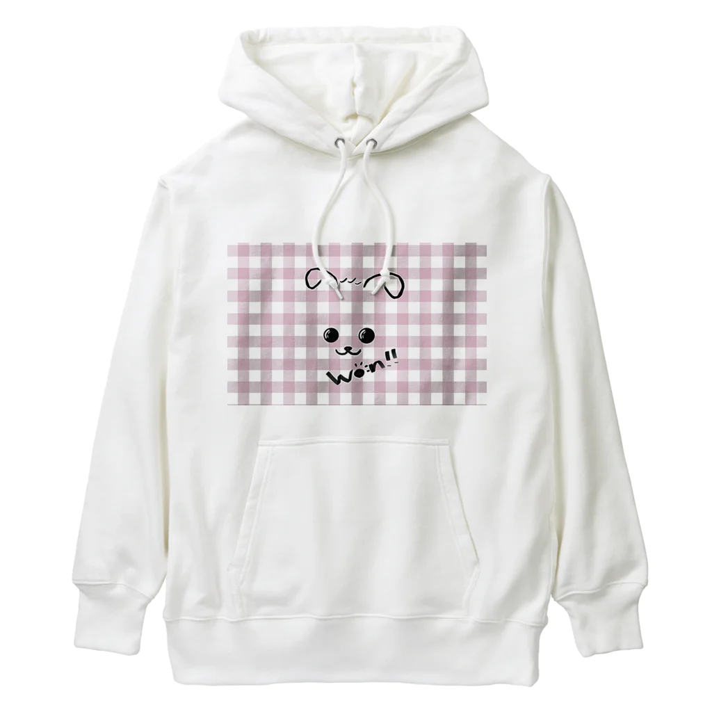 merongのわんこA♡ギンガム Heavyweight Hoodie