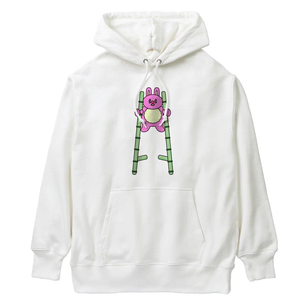 ちんぷんかんプリンの竹馬うさぎ🎍🐇🐰 Heavyweight Hoodie