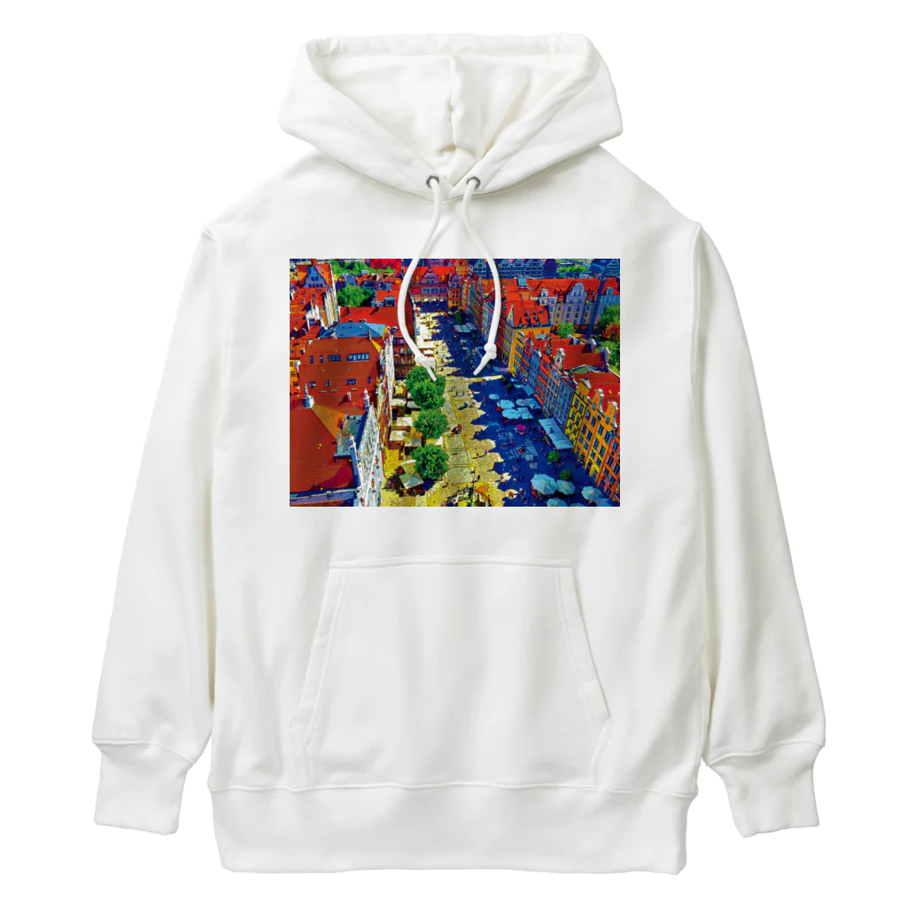 GALLERY misutawoのポーランド グダンスクのドゥーギ広場 Heavyweight Hoodie