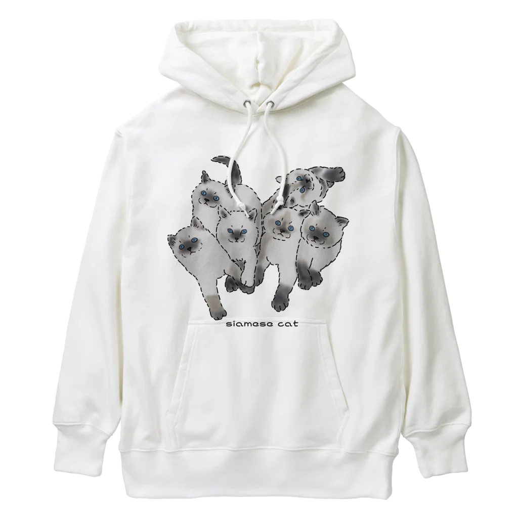 小鳥と映画館のシャム猫　6 Heavyweight Hoodie