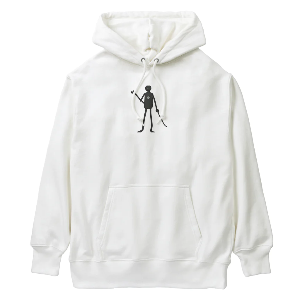 shu-3223 の可愛い棒人間グッズ Heavyweight Hoodie