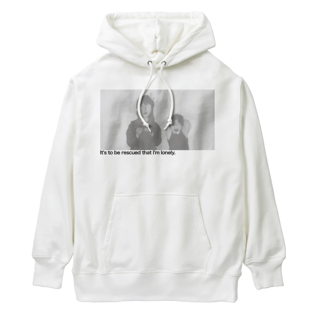 nattoooの姉妹白黒 Heavyweight Hoodie