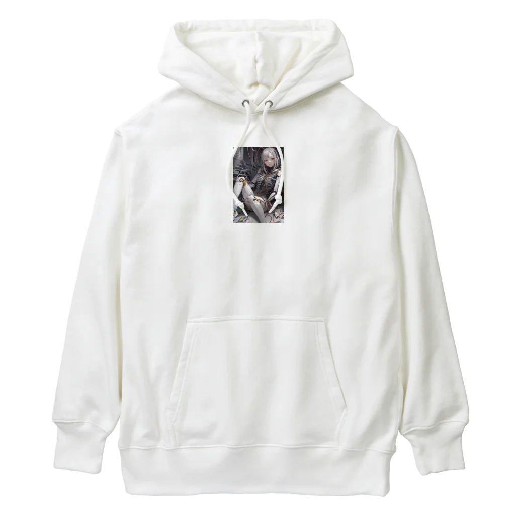 メカニカルシンセゾンビオンラインのメカニカルシンセゾンビガールのイラストのグッズ Heavyweight Hoodie