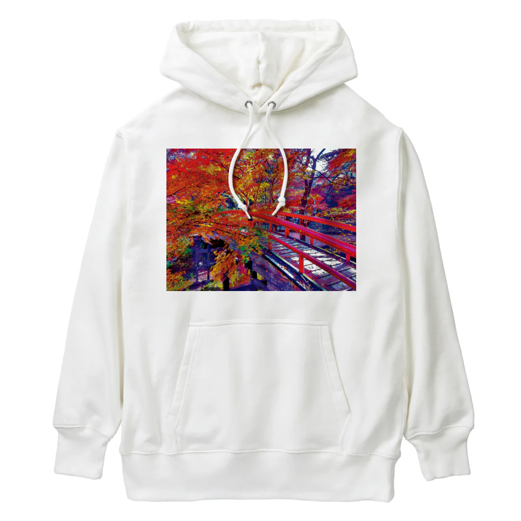 GALLERY misutawoの伊香保 河鹿橋の紅葉 Heavyweight Hoodie