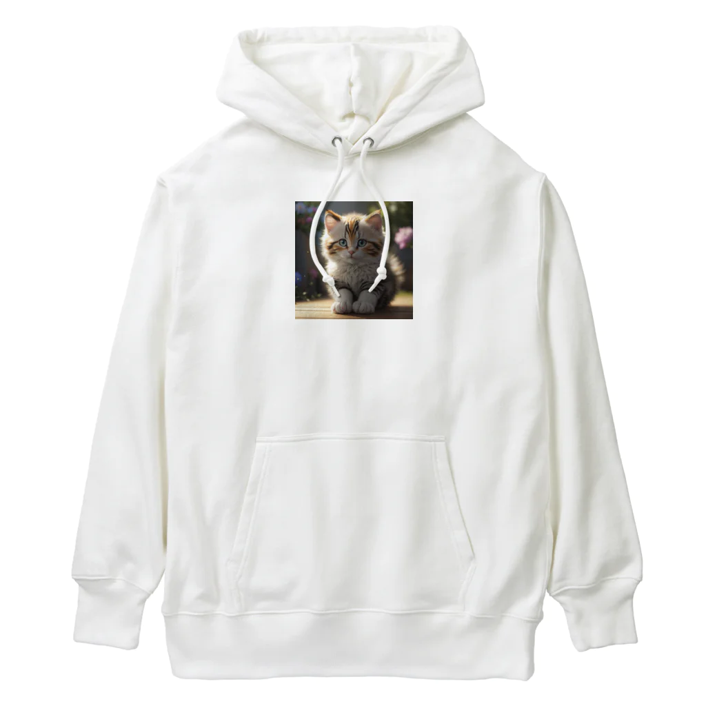 moonshine_fukurouの愛くるしい猫目線 Heavyweight Hoodie