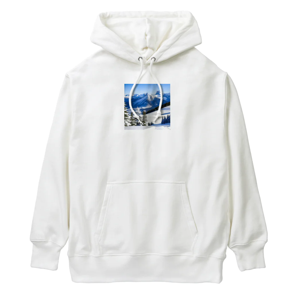 おしゃれイラストグッズ販売所の〜雪国〜 Heavyweight Hoodie