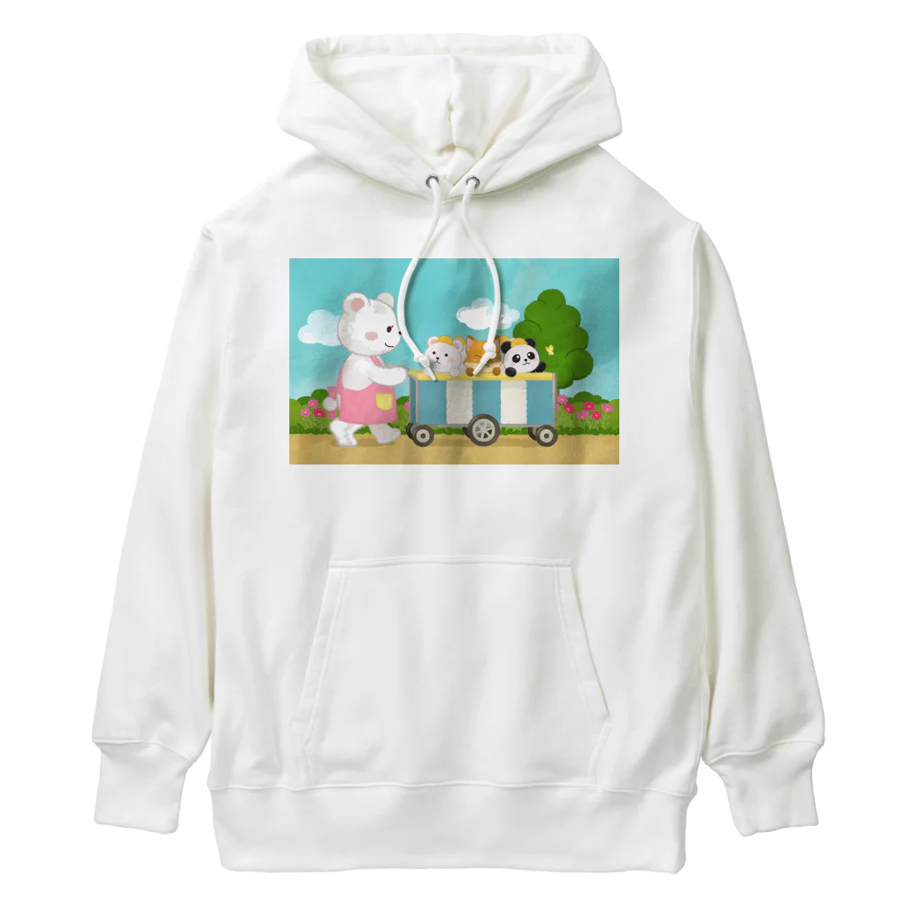 アプリコワークスのくまちゃん・みんなでお散歩 Heavyweight Hoodie