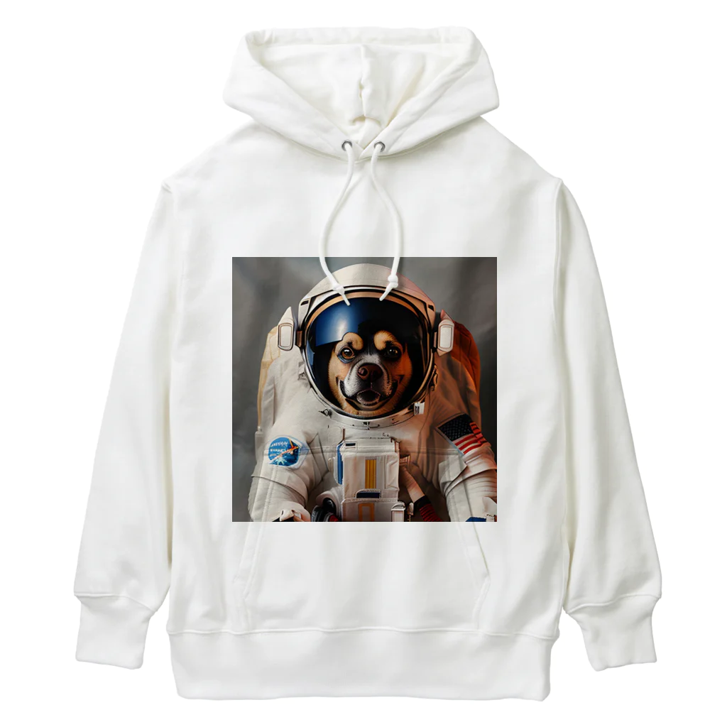 ✨そうのオリジナルグッズ✨の宇宙飛行士犬だワン！！ Heavyweight Hoodie