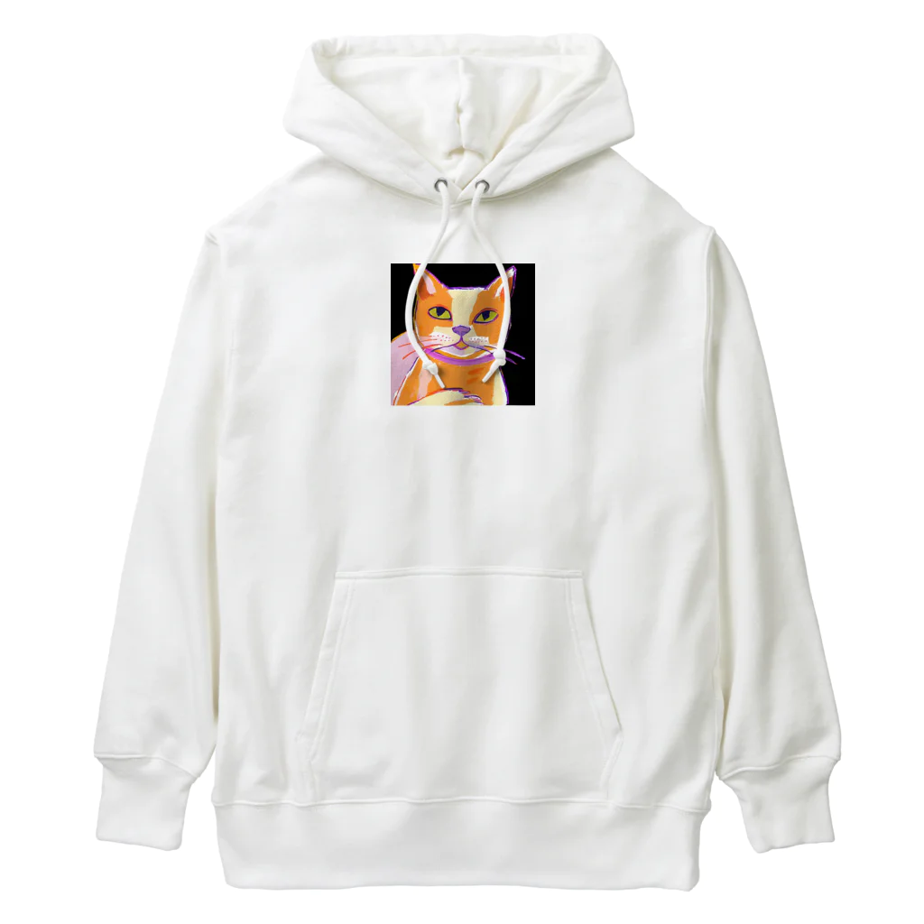 tefutefvの猫のイラストグッズ Heavyweight Hoodie