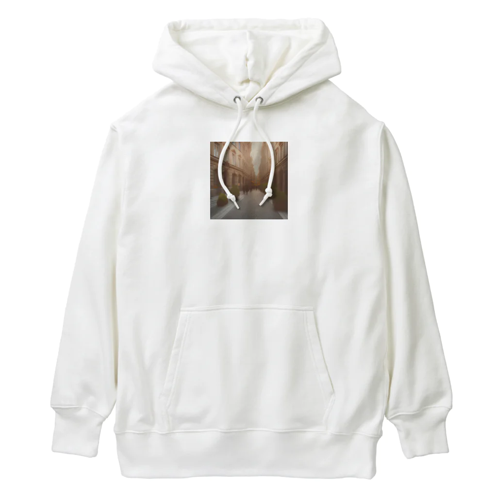 幻想のphotogrammarのヨーロッパの街並み Heavyweight Hoodie