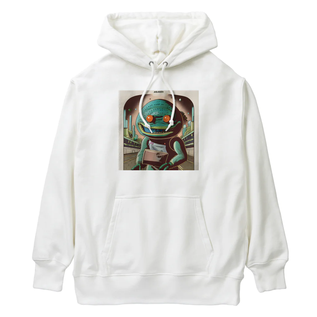 献血するドラキュラの宇宙人シリーズ Heavyweight Hoodie