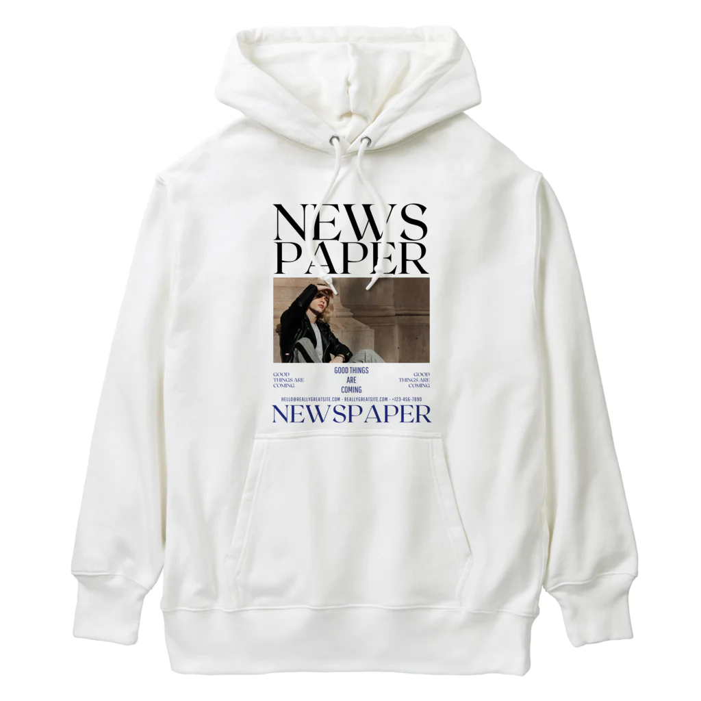 show.のNEWS PAPER Heavyweight Hoodie