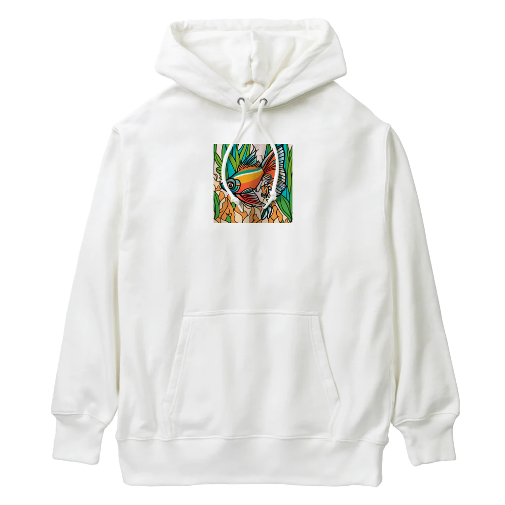 maoのアニメチックな魚 Heavyweight Hoodie