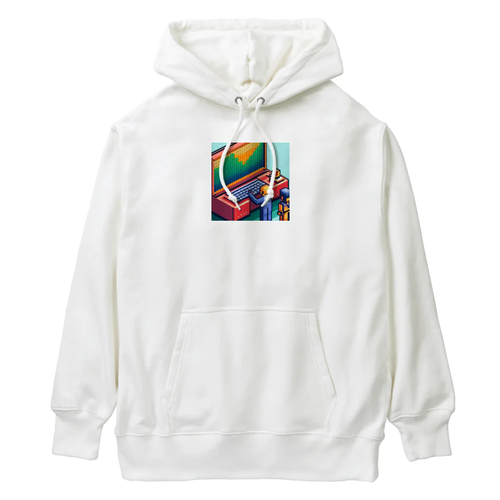 yorozuya4628のドットエンジニア ミニフィグ Heavyweight Hoodie