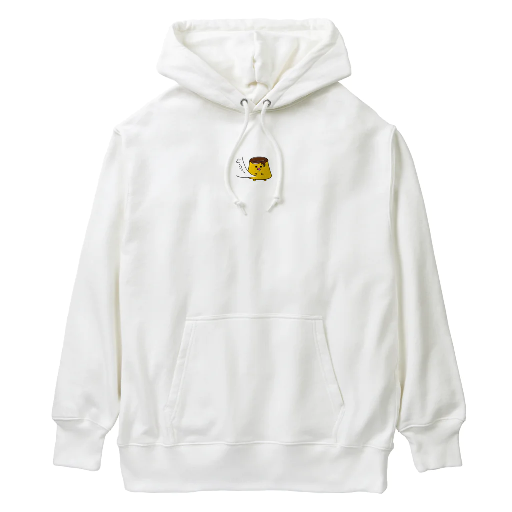 かっちゃん【とんがりにっと】のはらぺこプリンくん Heavyweight Hoodie