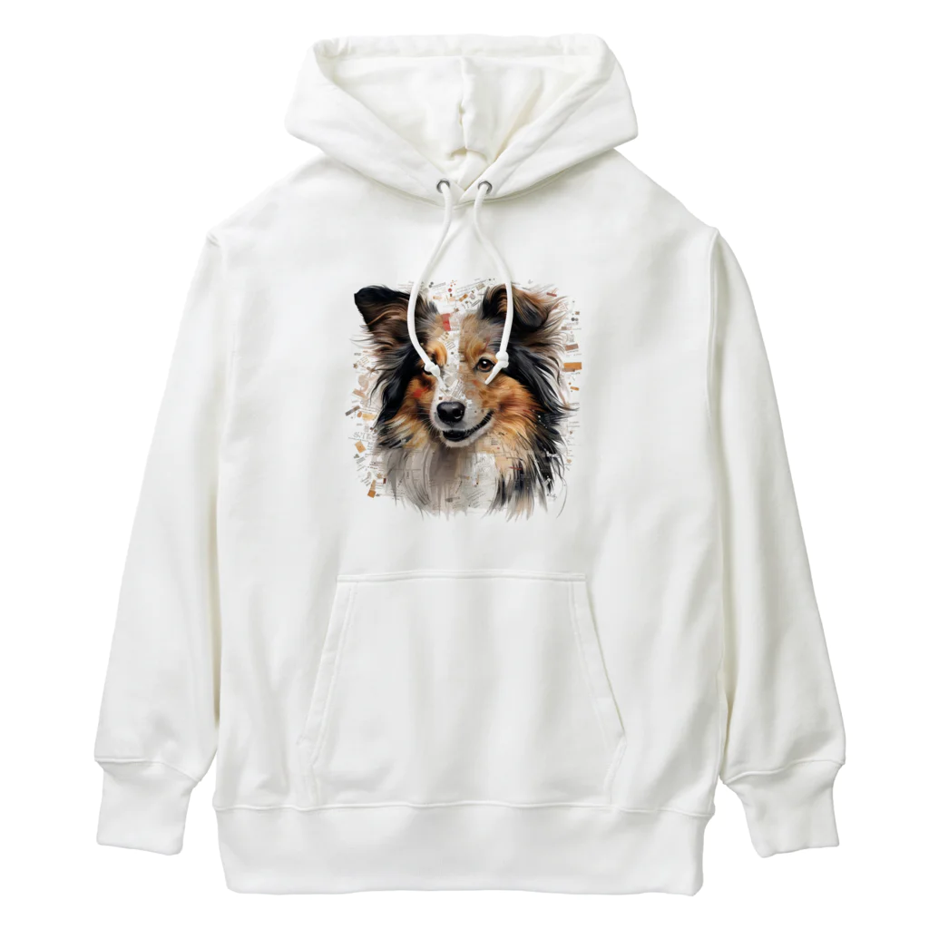 Sheltie Chic Creationsのシェルティ１４ Heavyweight Hoodie