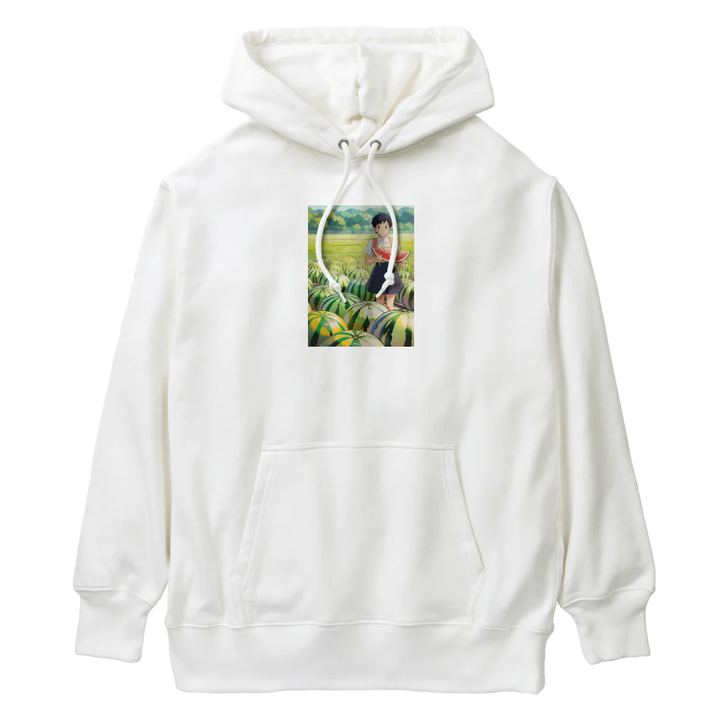 りょうのスイカ畑の女の子 Heavyweight Hoodie