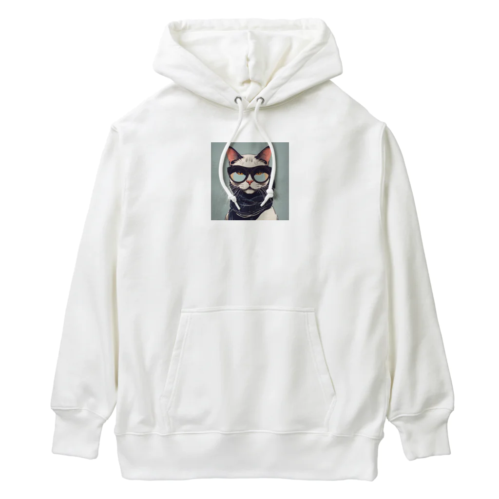 neko_skipのオサレキャットよしお Heavyweight Hoodie