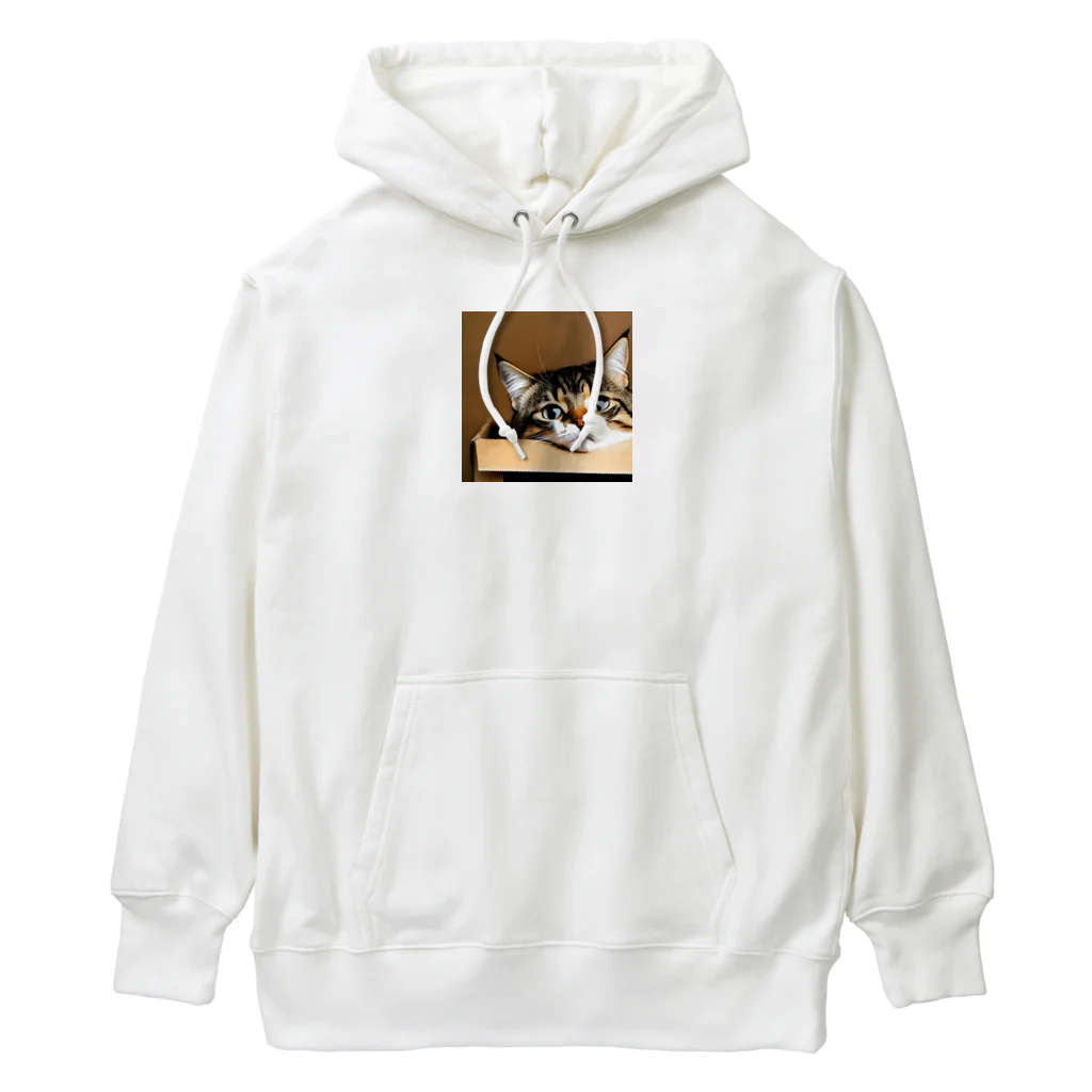 チェリオの箱に入った可愛い猫 Heavyweight Hoodie