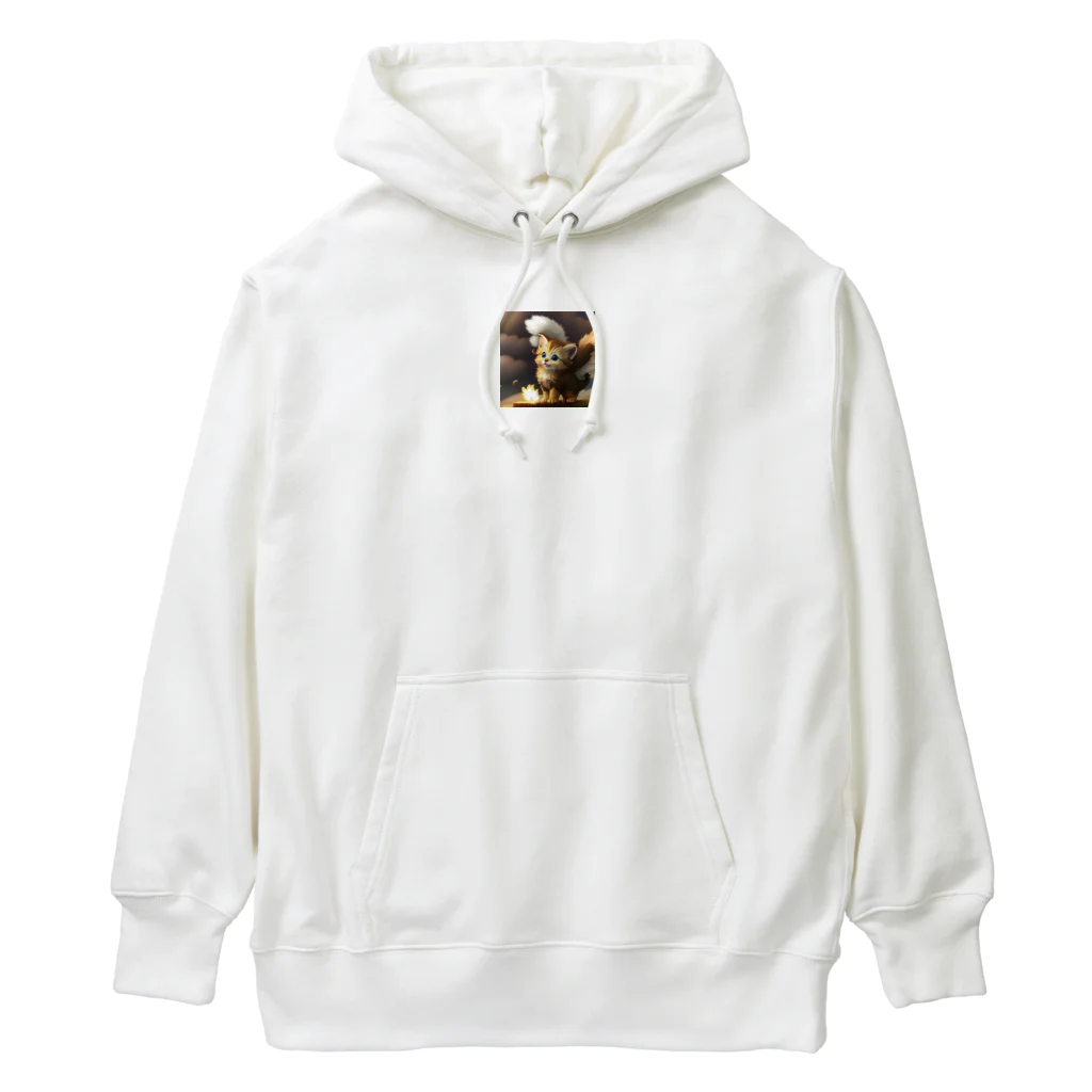 Angel Wingのにゃんこ天使 Heavyweight Hoodie